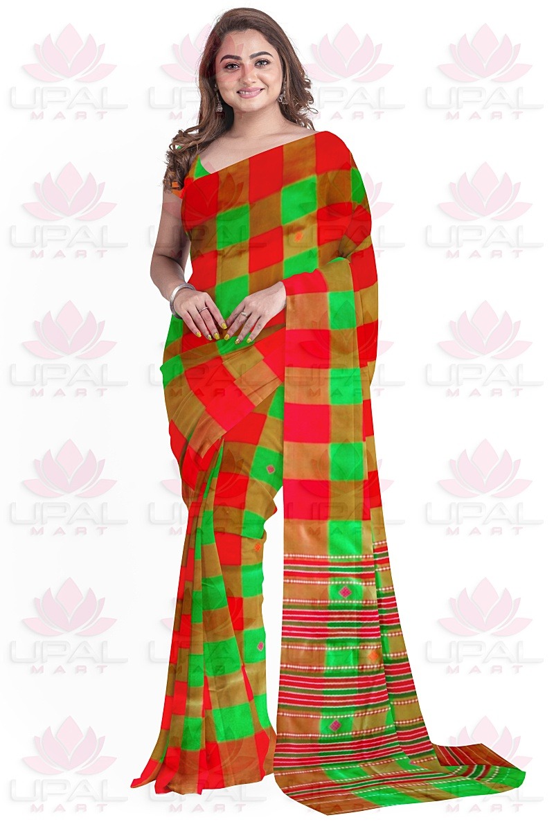 Traditional Multicolored Lumang Futa Saree