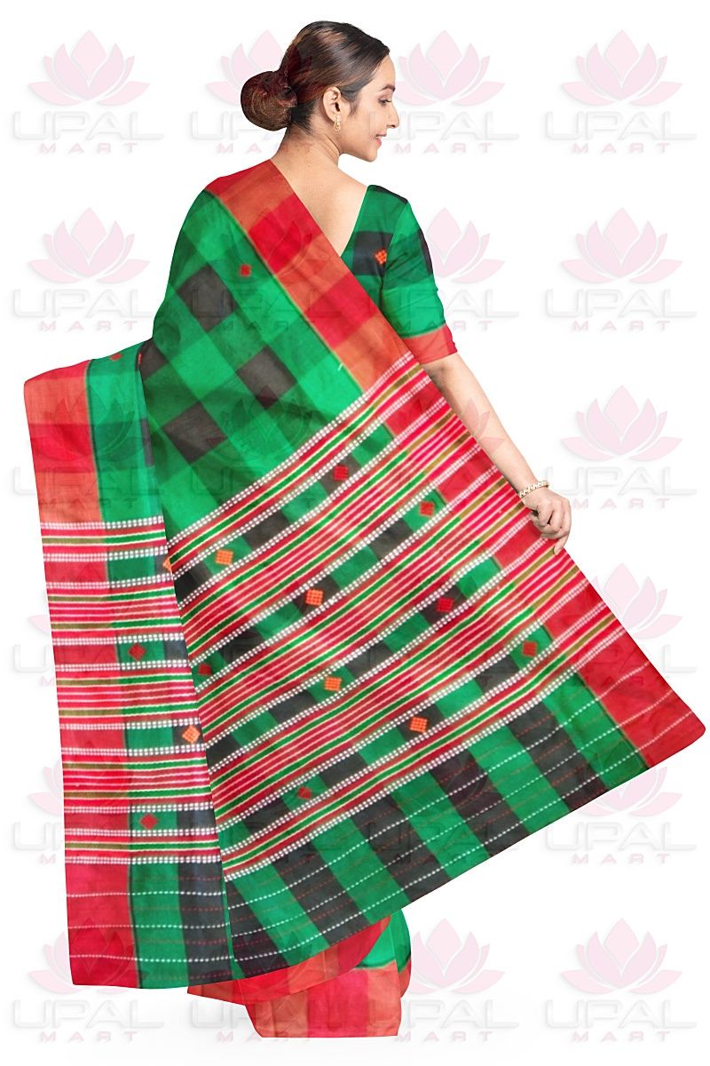 Black Green Lumang Futa Saree