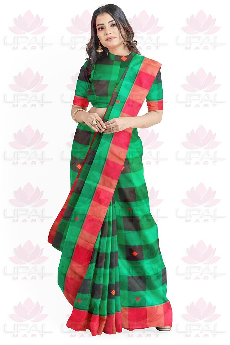 Black Green Lumang Futa Saree