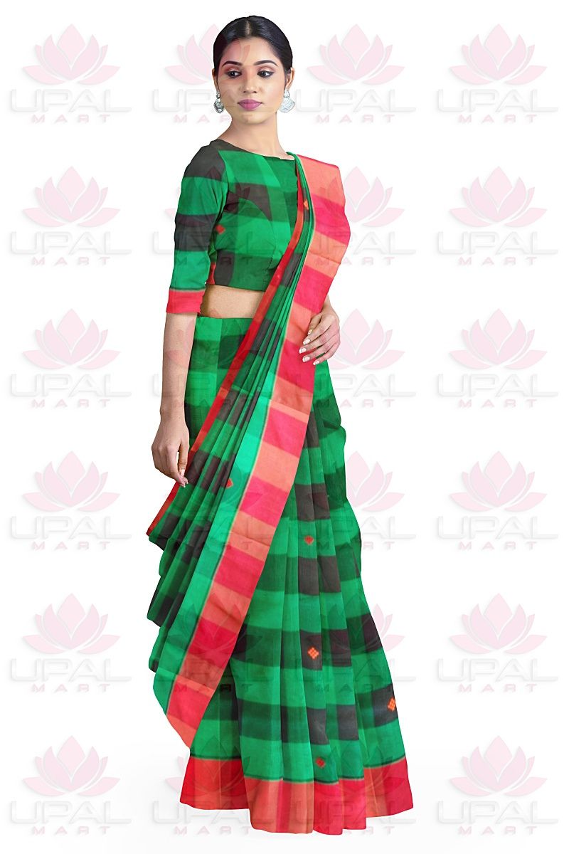 Black Green Lumang Futa Saree
