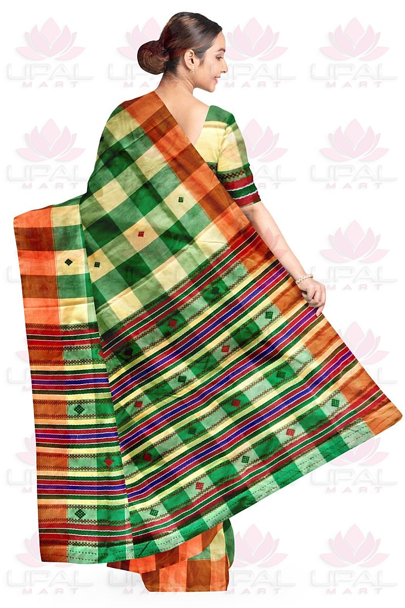 Traditional Check Pattern Lumang Futa Saree