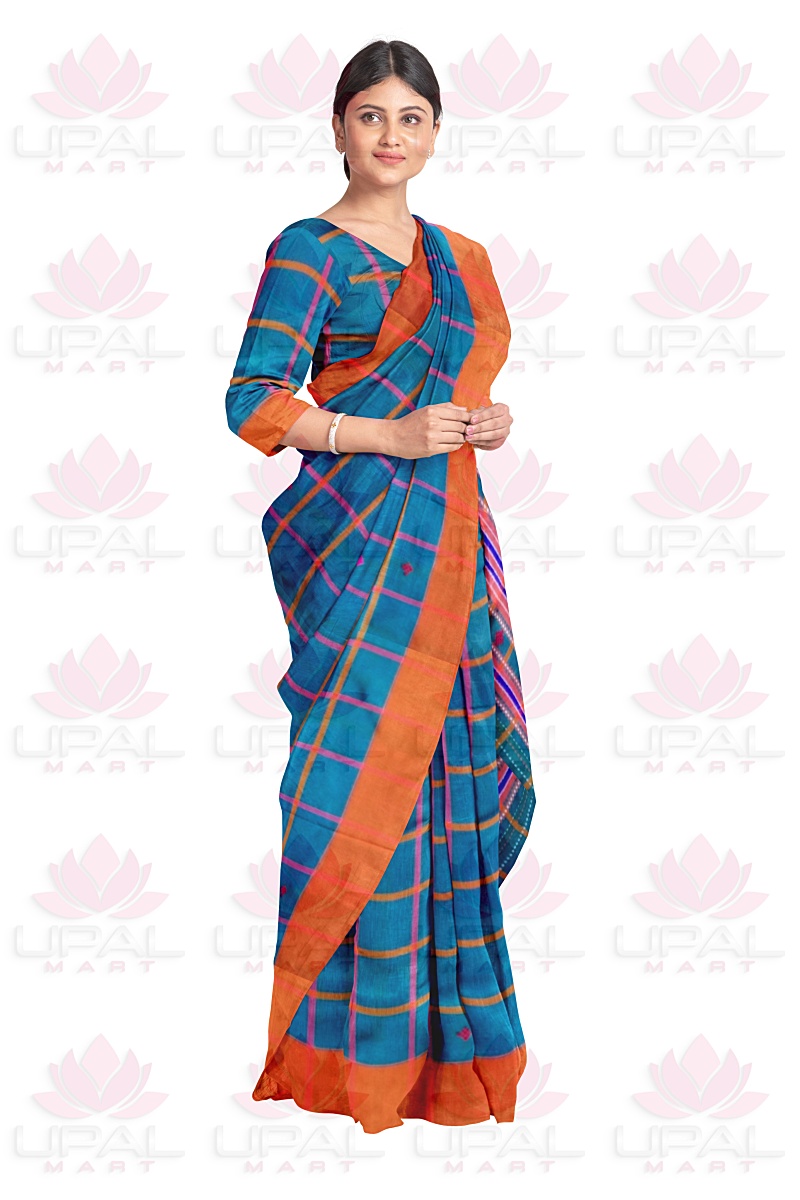Colorful Checkered Lumang Futa Saree