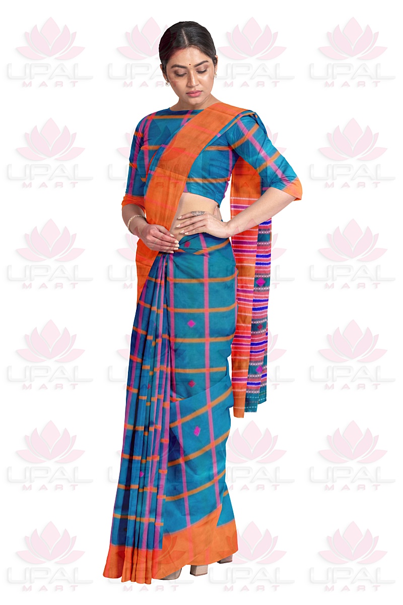 Colorful Checkered Lumang Futa Saree
