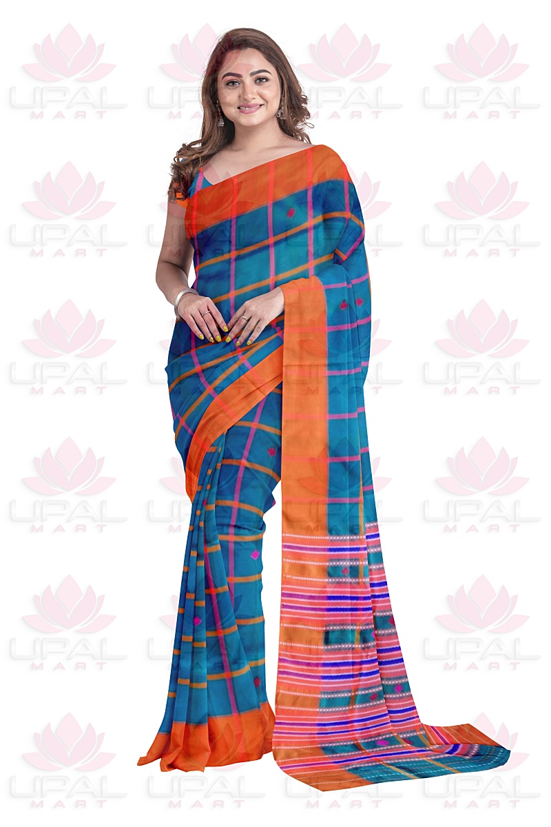 Colorful Checkered Lumang Futa Saree