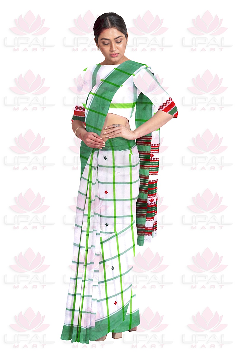 Traditional Green Lumang Futa Saree
