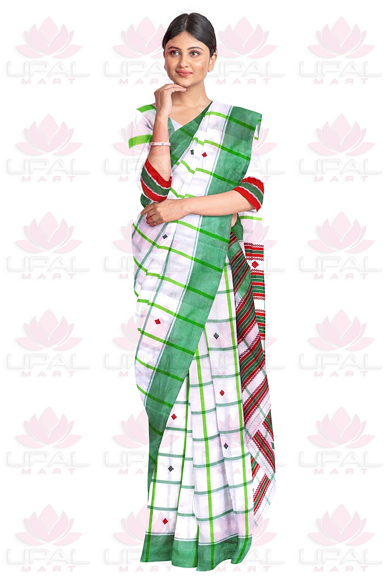 Traditional Green Lumang Futa Saree