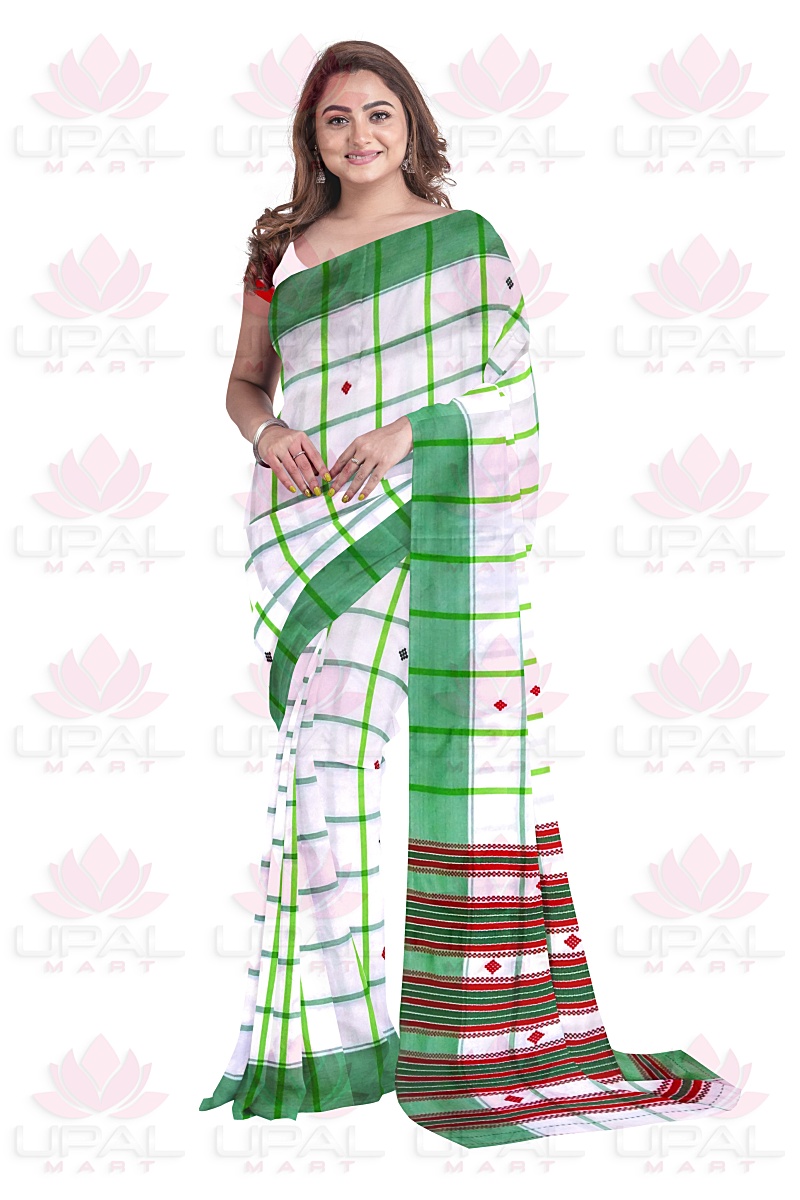 Traditional Green Lumang Futa Saree