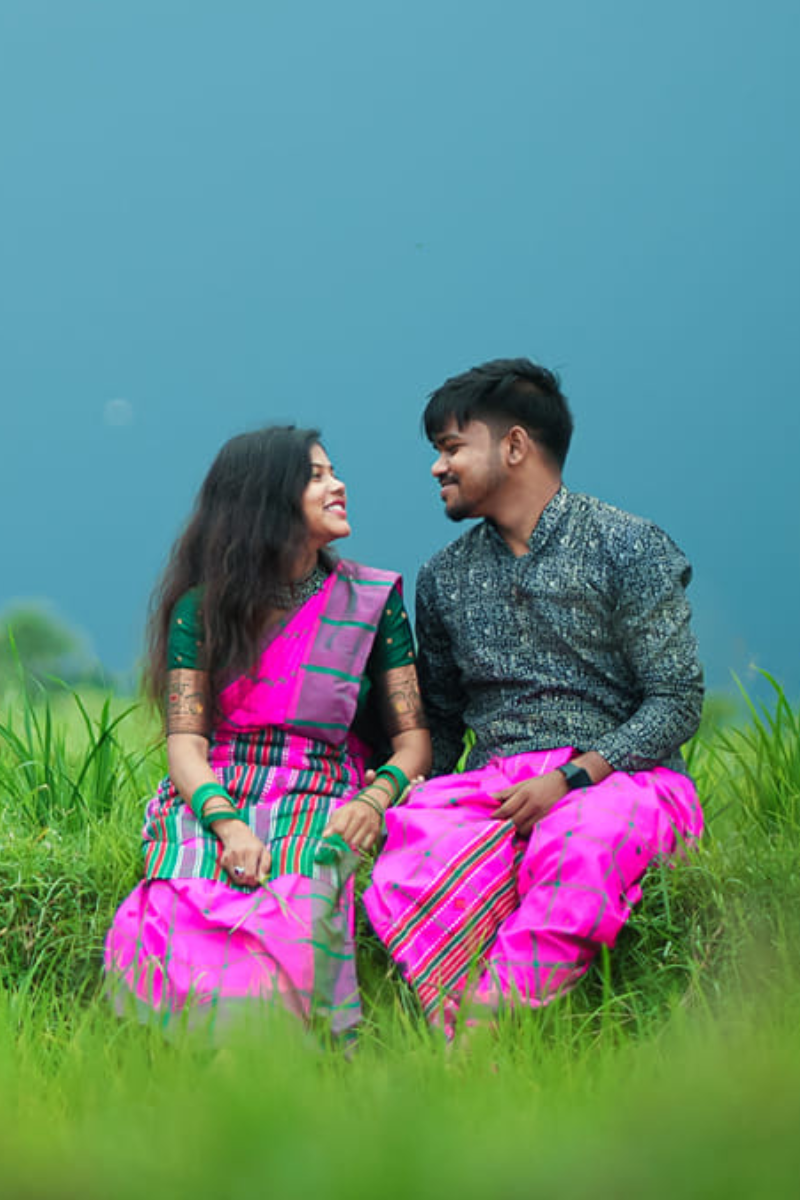 Saree & Dhoti for Couple 