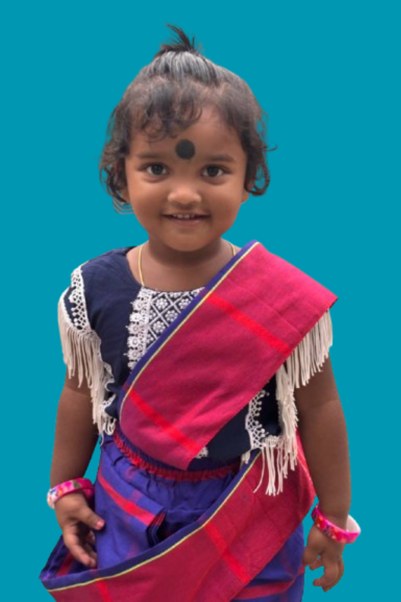 Ready-Made Saree for Little Ones (0-3 Years) - Perfect Fit & Comfort