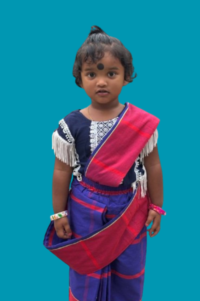 Ready-Made Saree for Little Ones (0-3 Years) - Perfect Fit & Comfort