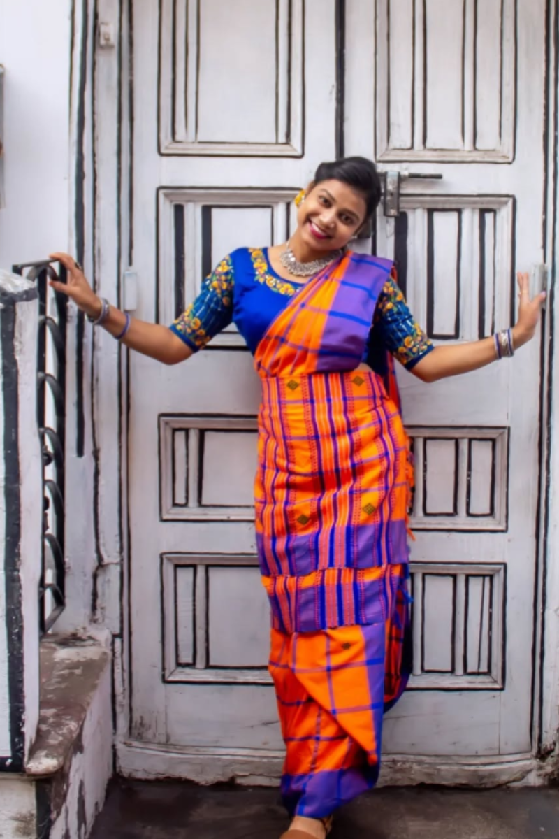 Santhal Lumang Fhuta Saree