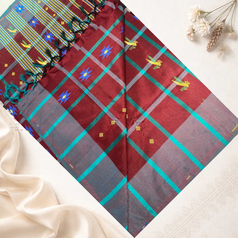 Santhal Jhal Fhuta Saree