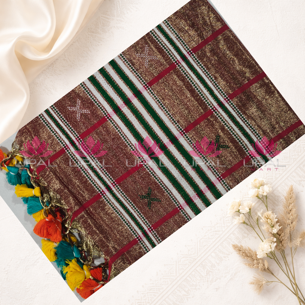 Traditional Handwoven Tissue Cotton Kacha/Dhoti