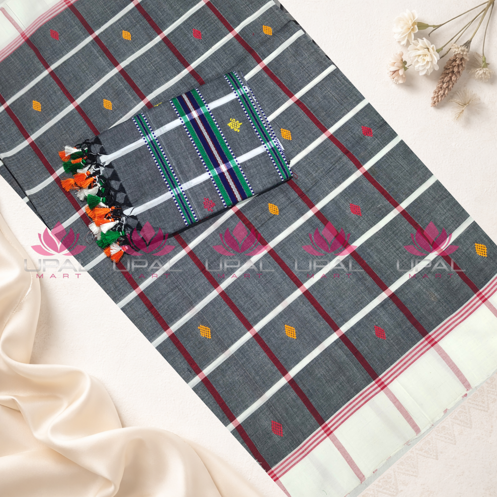 Handloom Cotton Saree & Dhoti For Couple