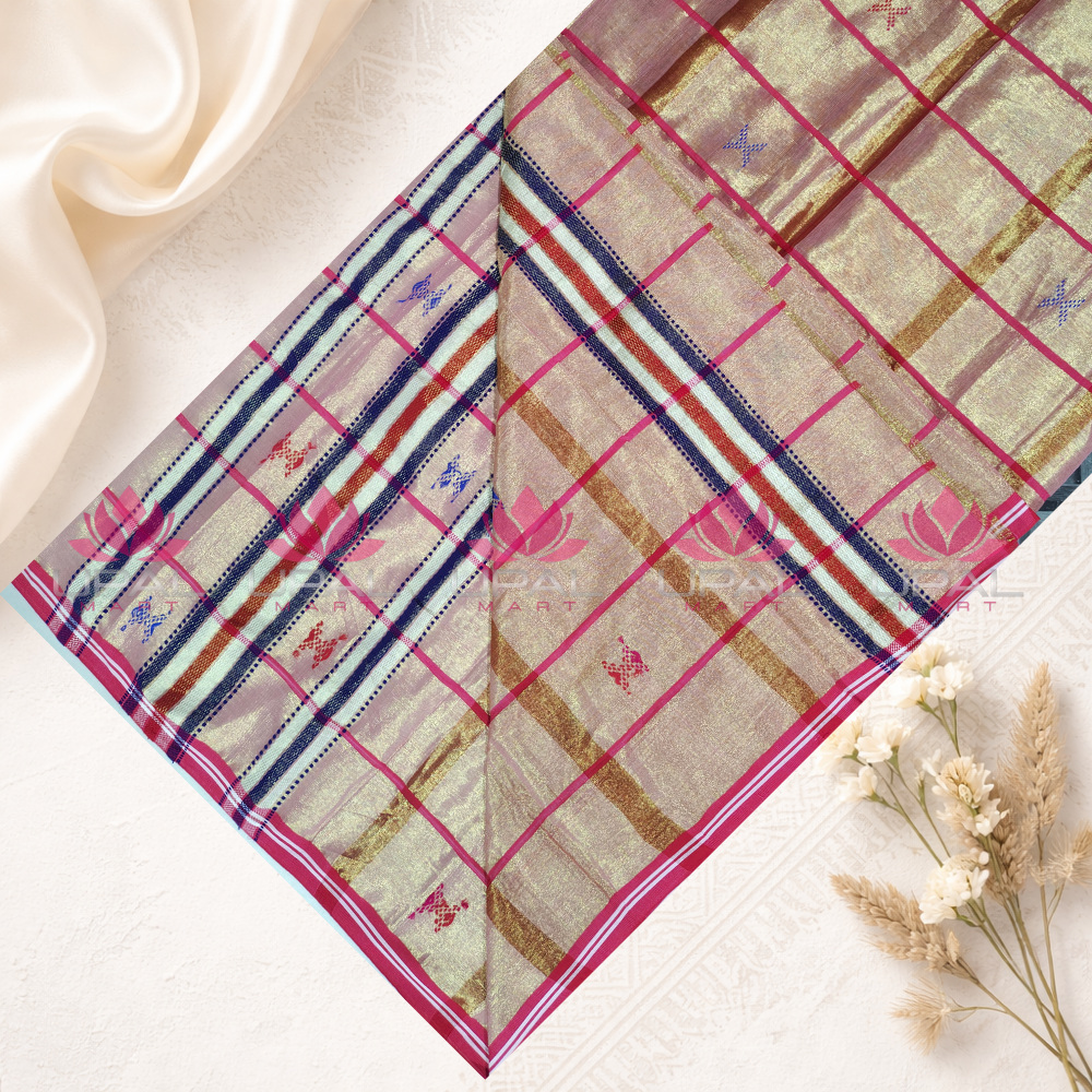 Elegant Tissue Cotton Kacha/Dhoti