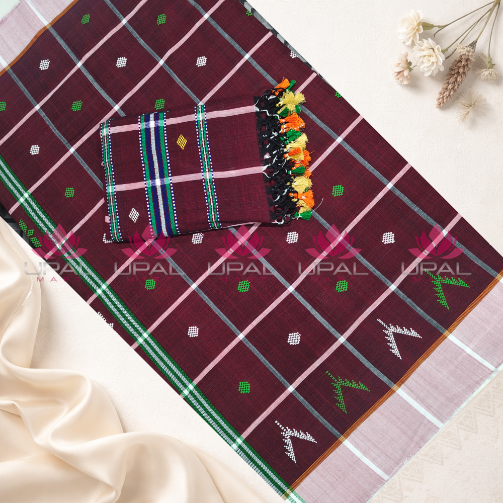 Traditional  Cotton  Saree & Kacha/Dhoti For Couple