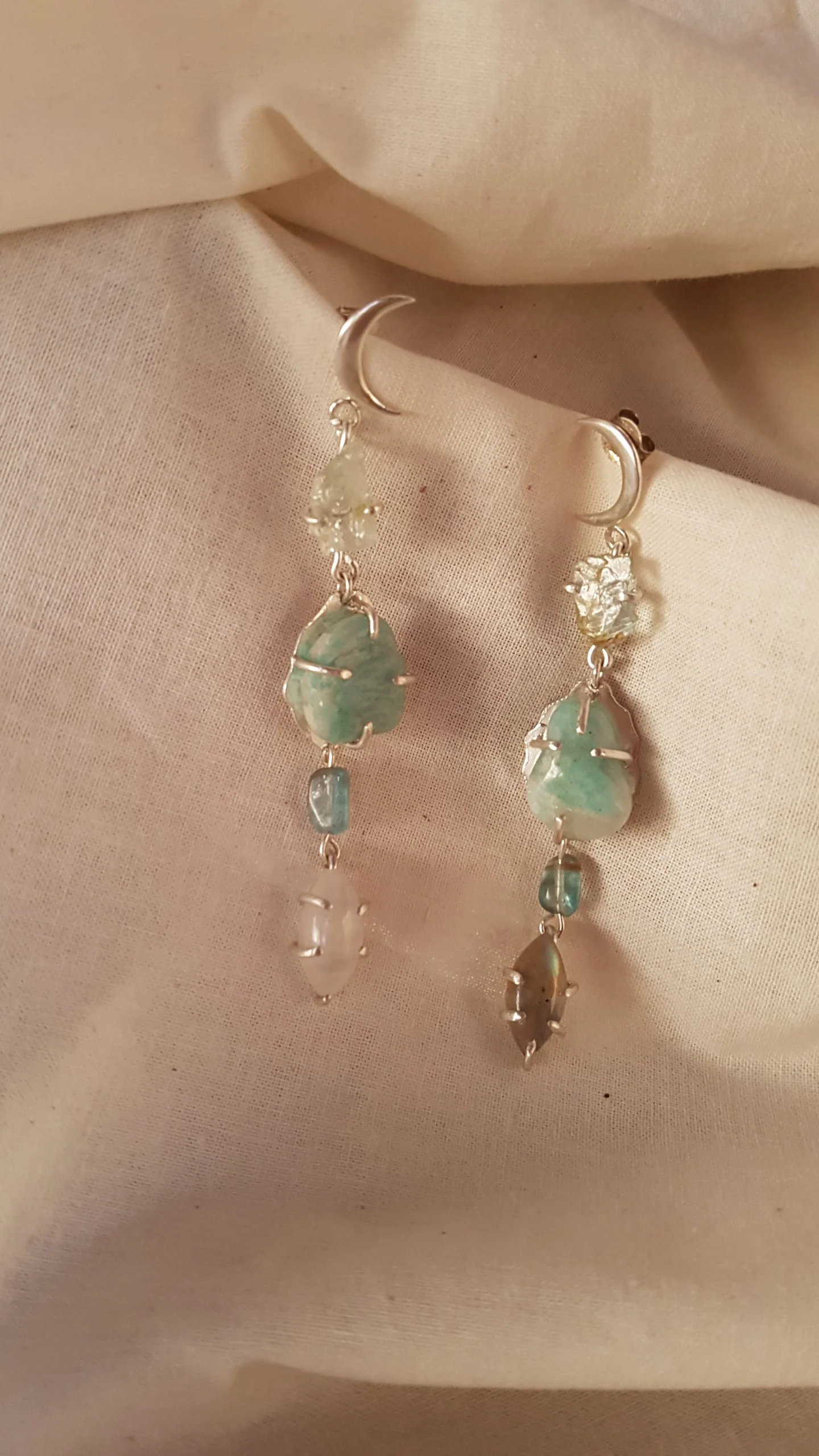 Pendientes Agua de Luna 