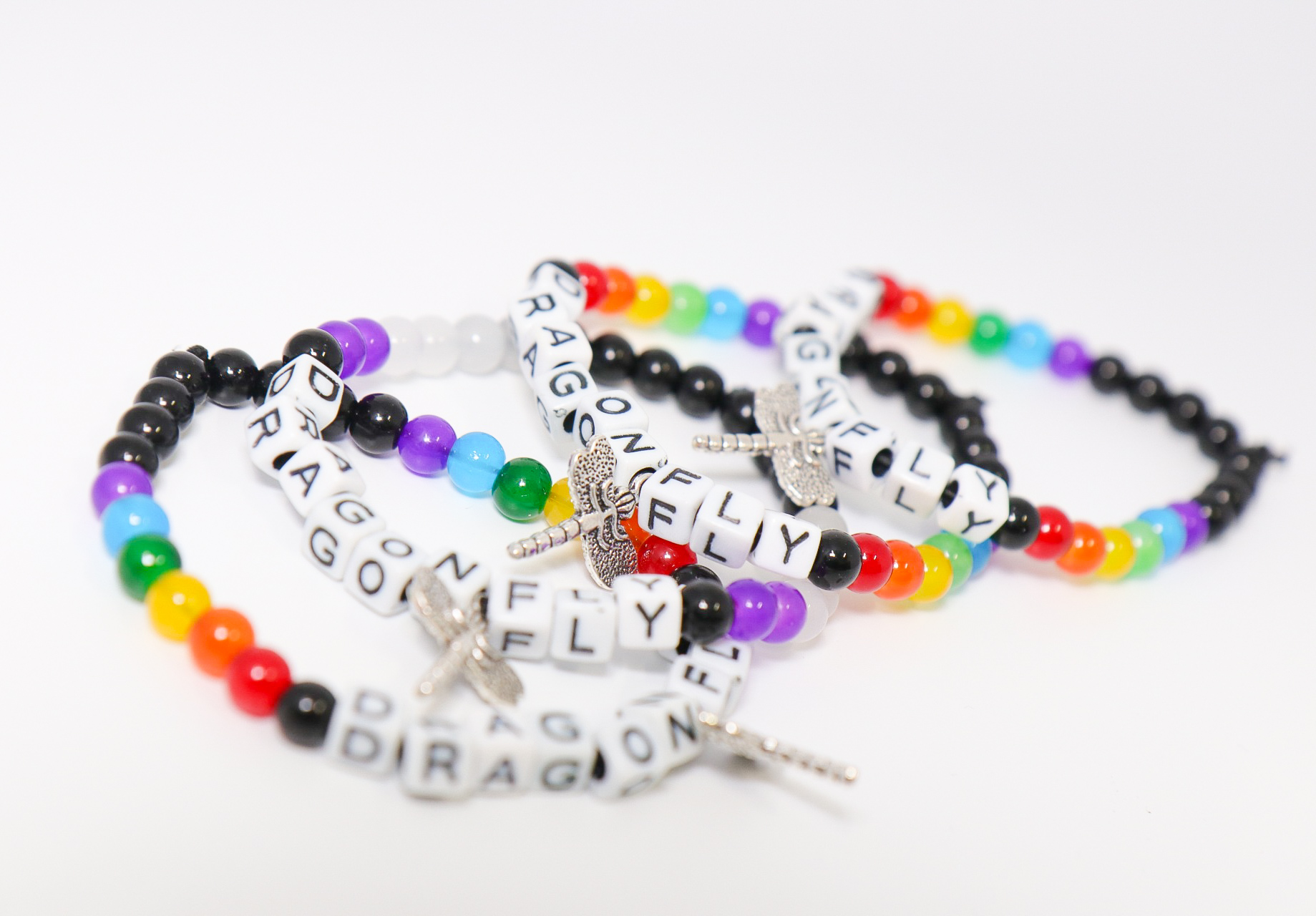 Bracelets made by members of the LGBTQ|+ community
