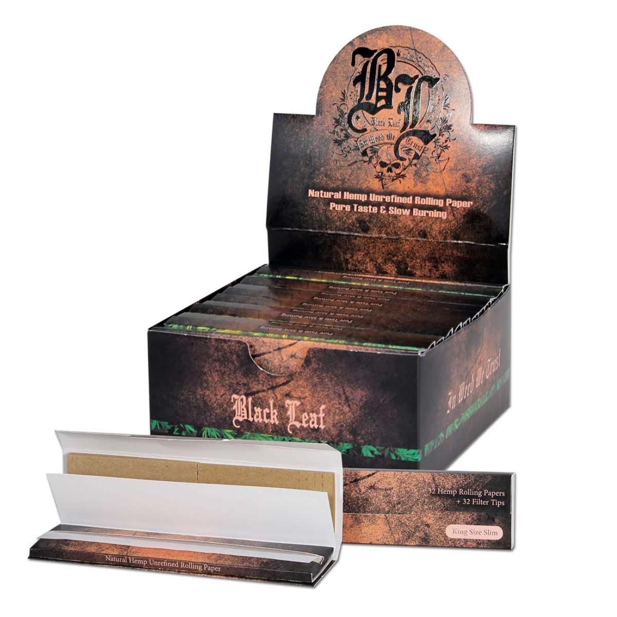 Unrefined Hemp Rolling Papers + Tips