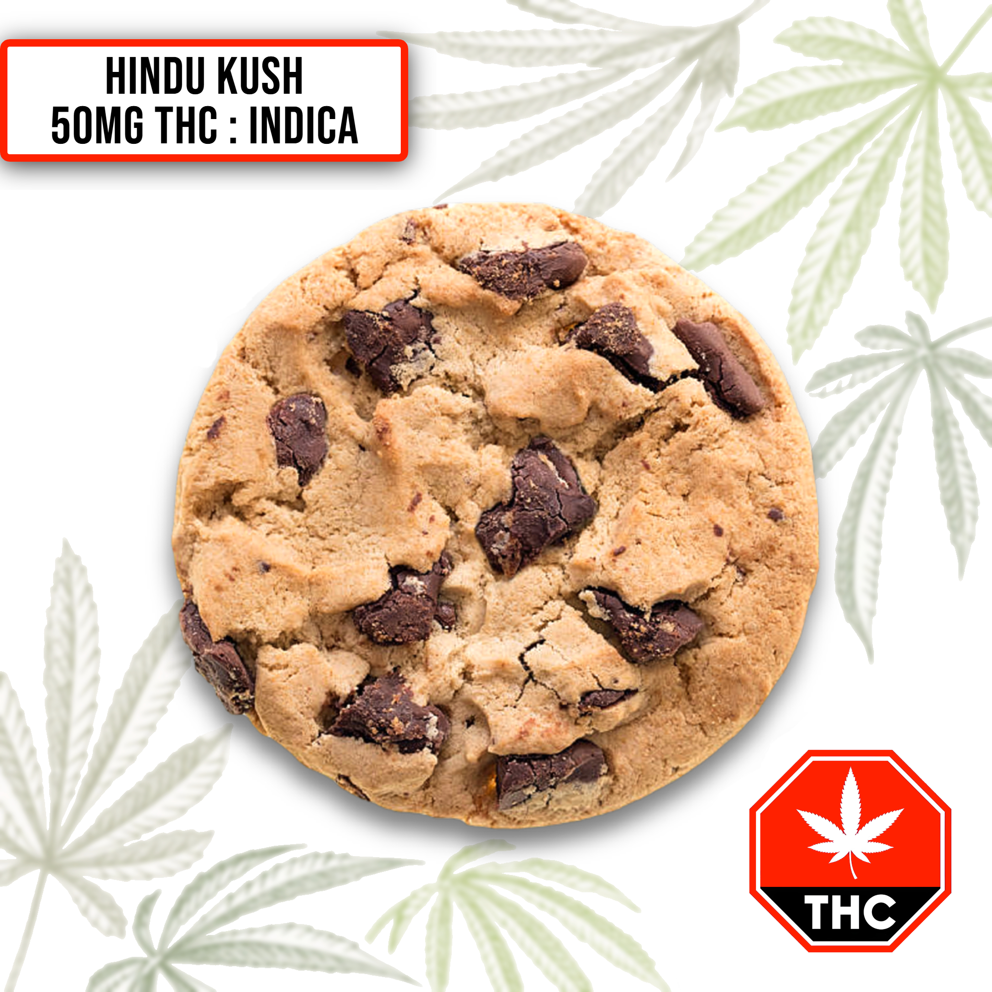 Hindu Kush Indica Cannabis Cookie (50Mg THC)