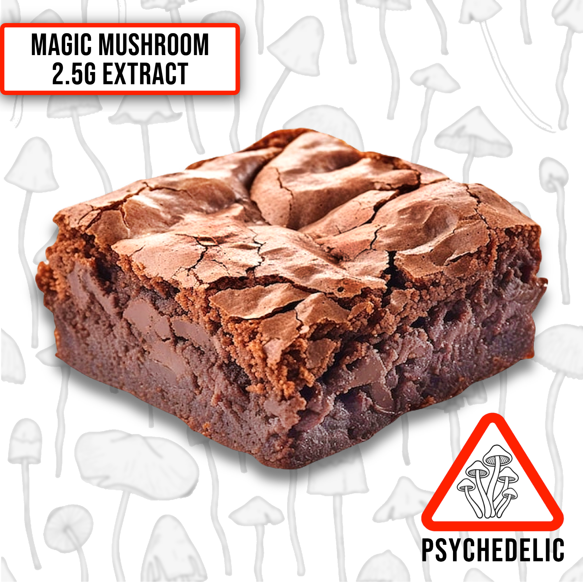 Magic Mushrooms Brownie