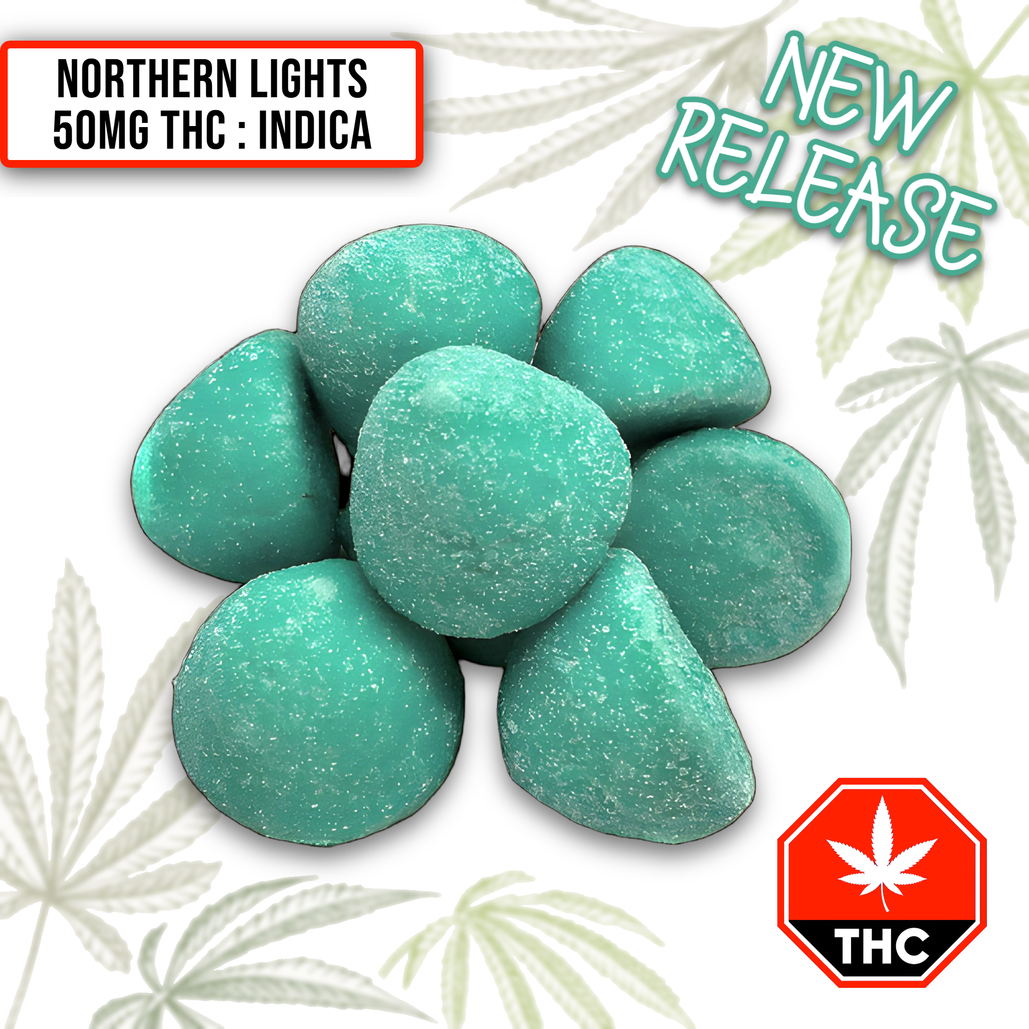 Northern Lights Indica Cannabis Gummies (50Mg THC / 5 PCS)