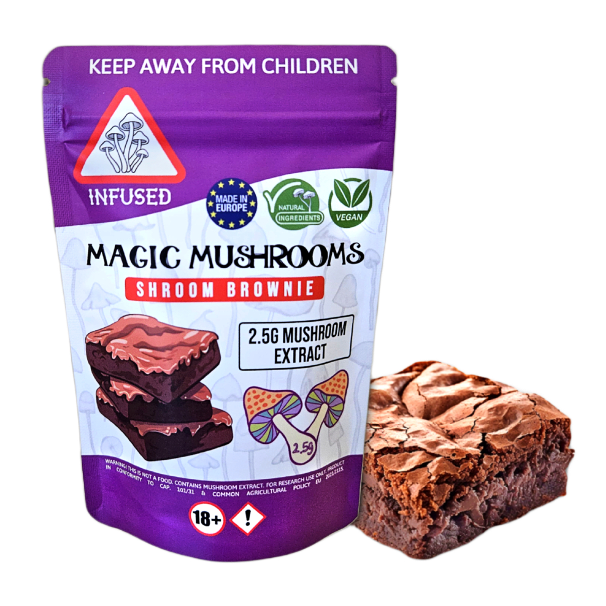 Magic Mushrooms Brownie