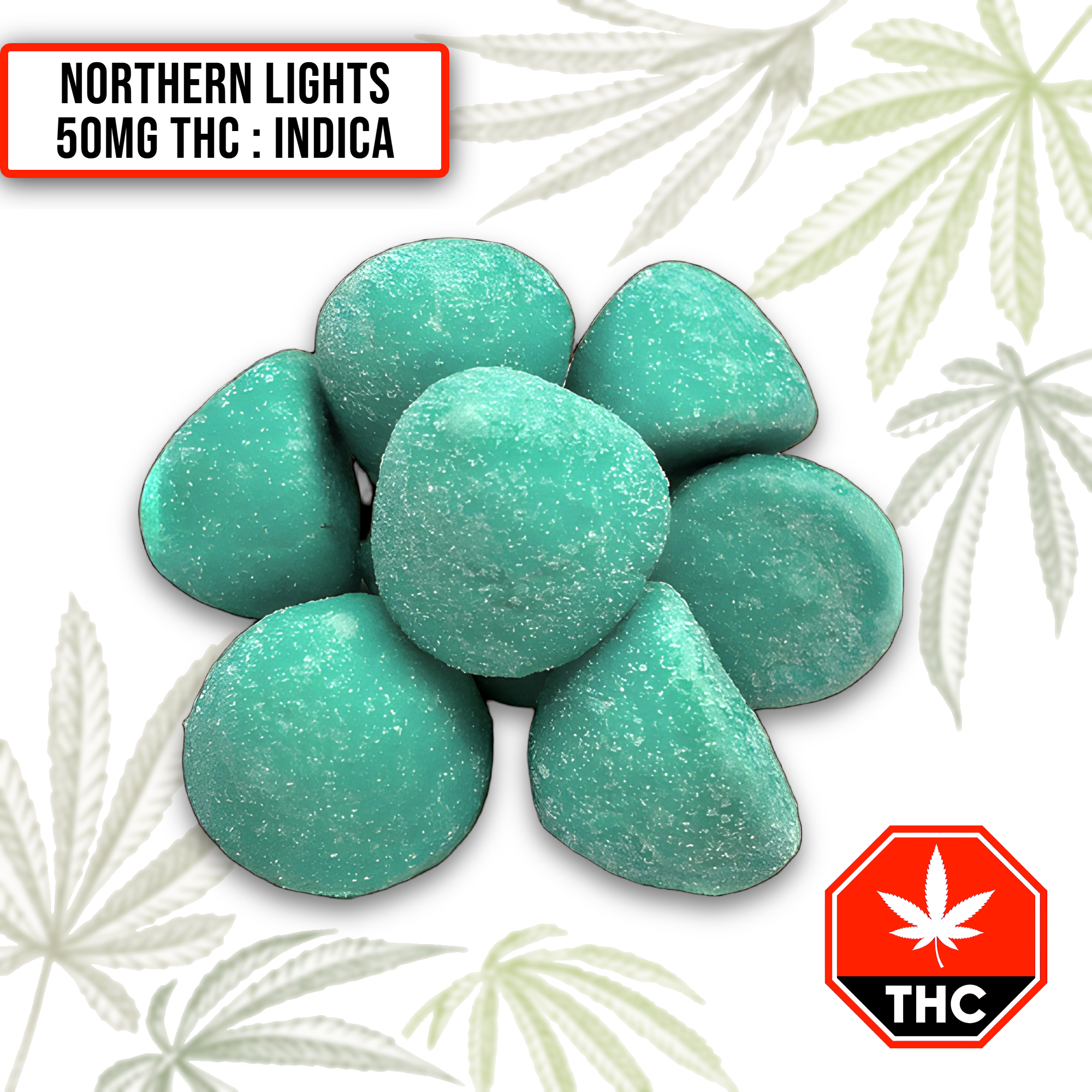 Northern Lights Indica Cannabis Gummies (50Mg THC / 5 PCS)