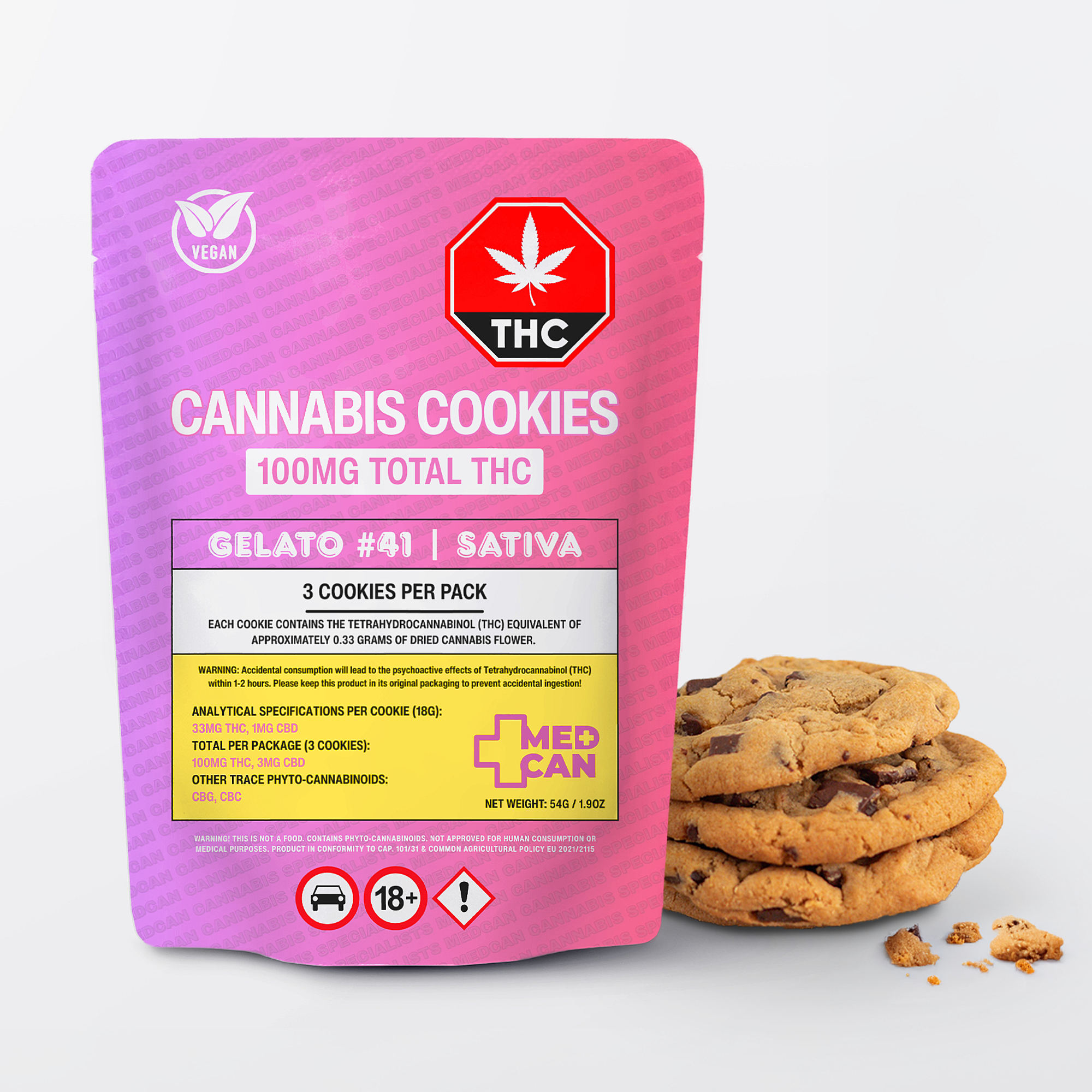 Pink Kush Indica Cannabis Gummies (40Mg THC / 5 PCS)