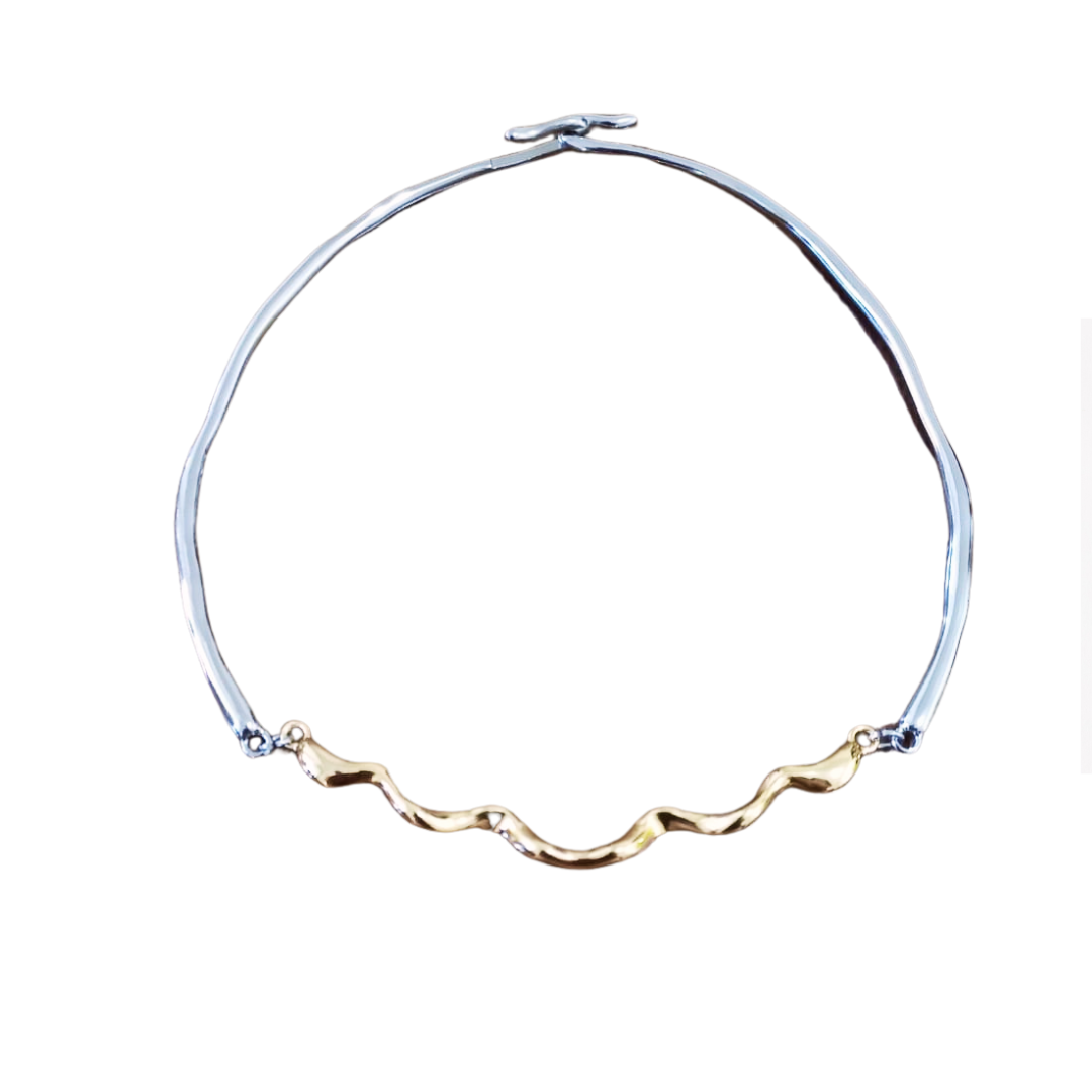 Colar Duo Onda Dourada