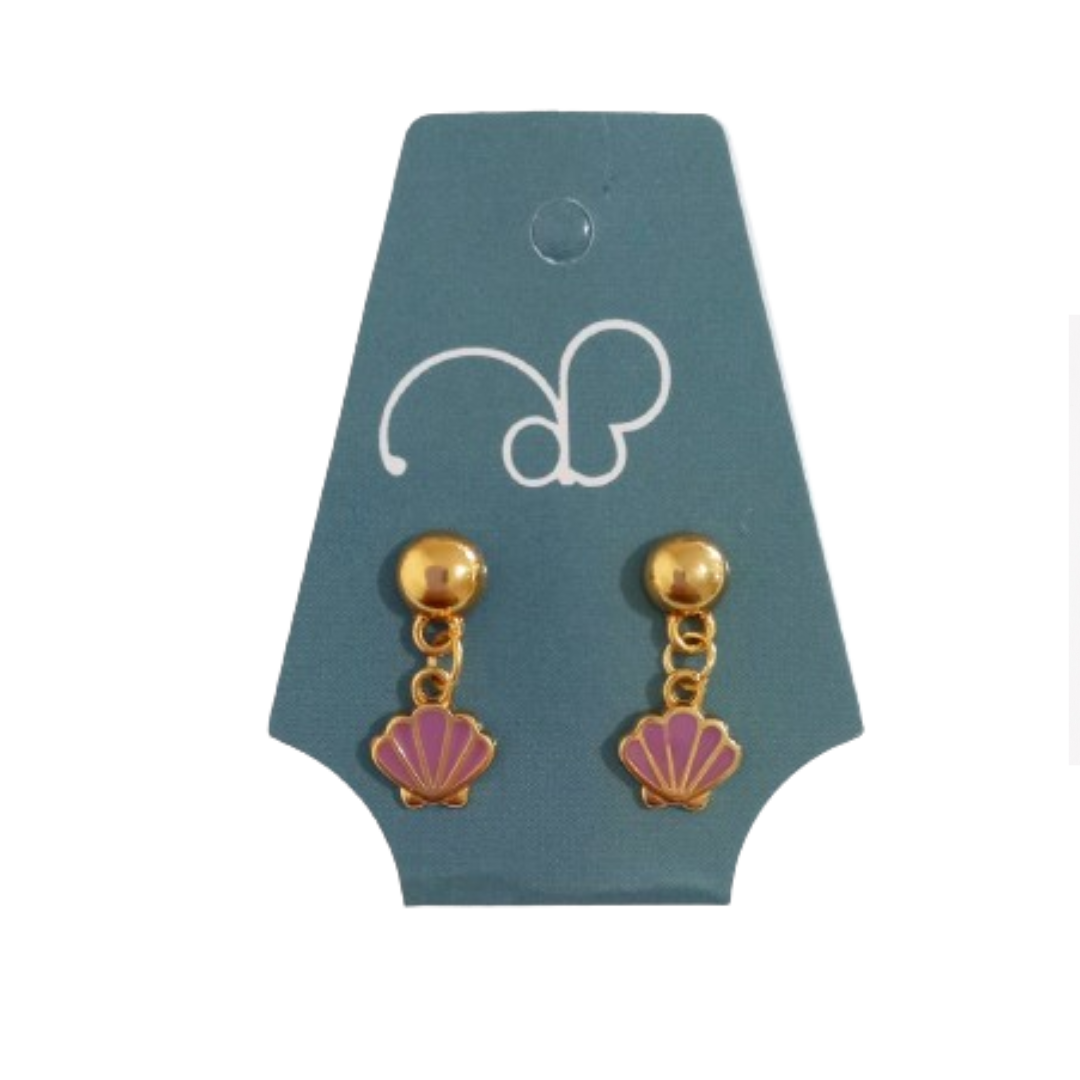 Brinco Conchinha rosa