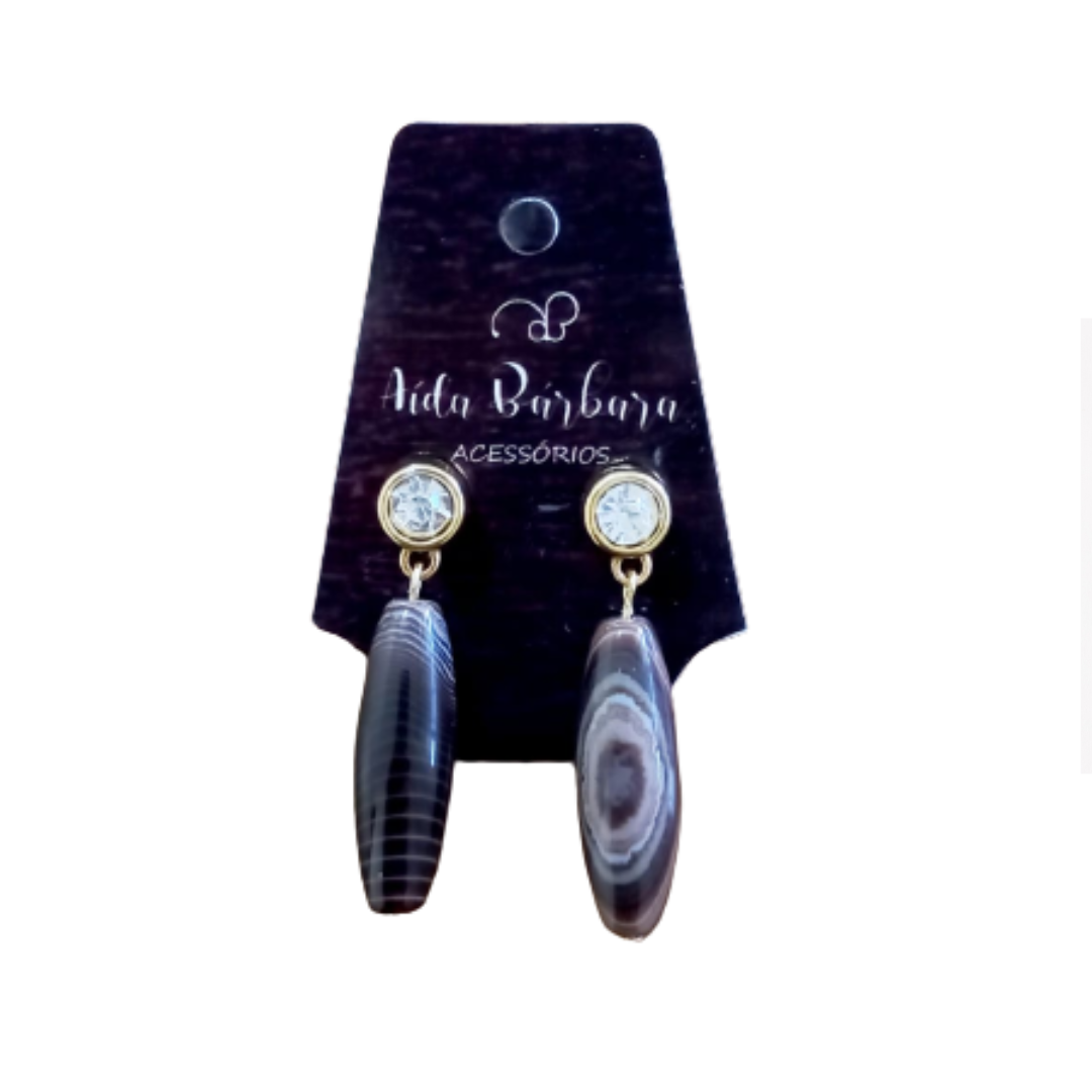 Brinco Ágata mesclada