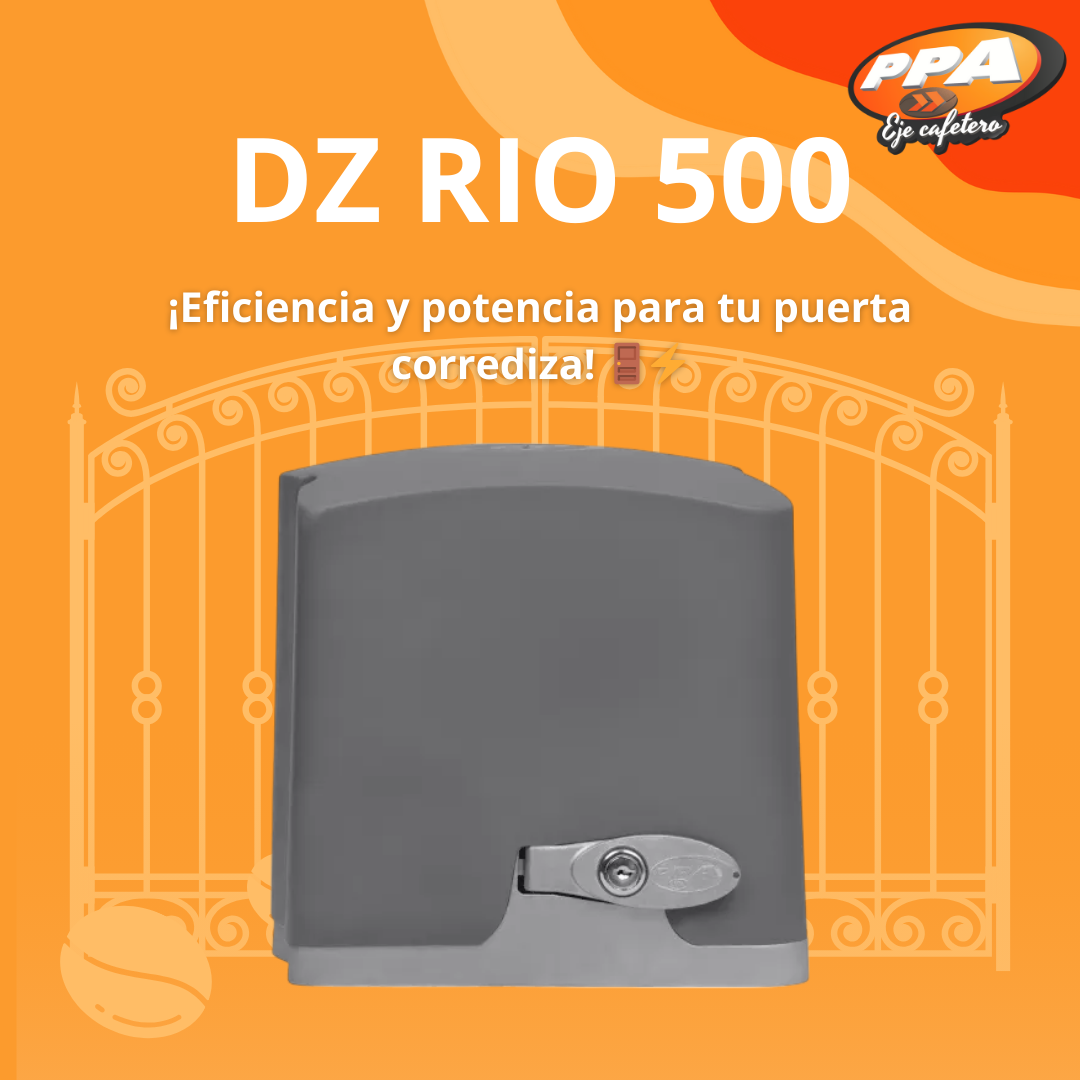 Motor PPA DZ Rio 500 Monofásico Para Puerta Corrediza Hasta 500 Kg