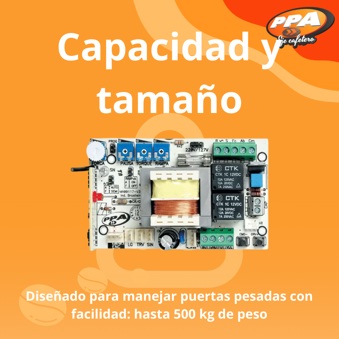 Motor PPA DZ Rio 500 Monofásico Para Puerta Corrediza Hasta 500 Kg