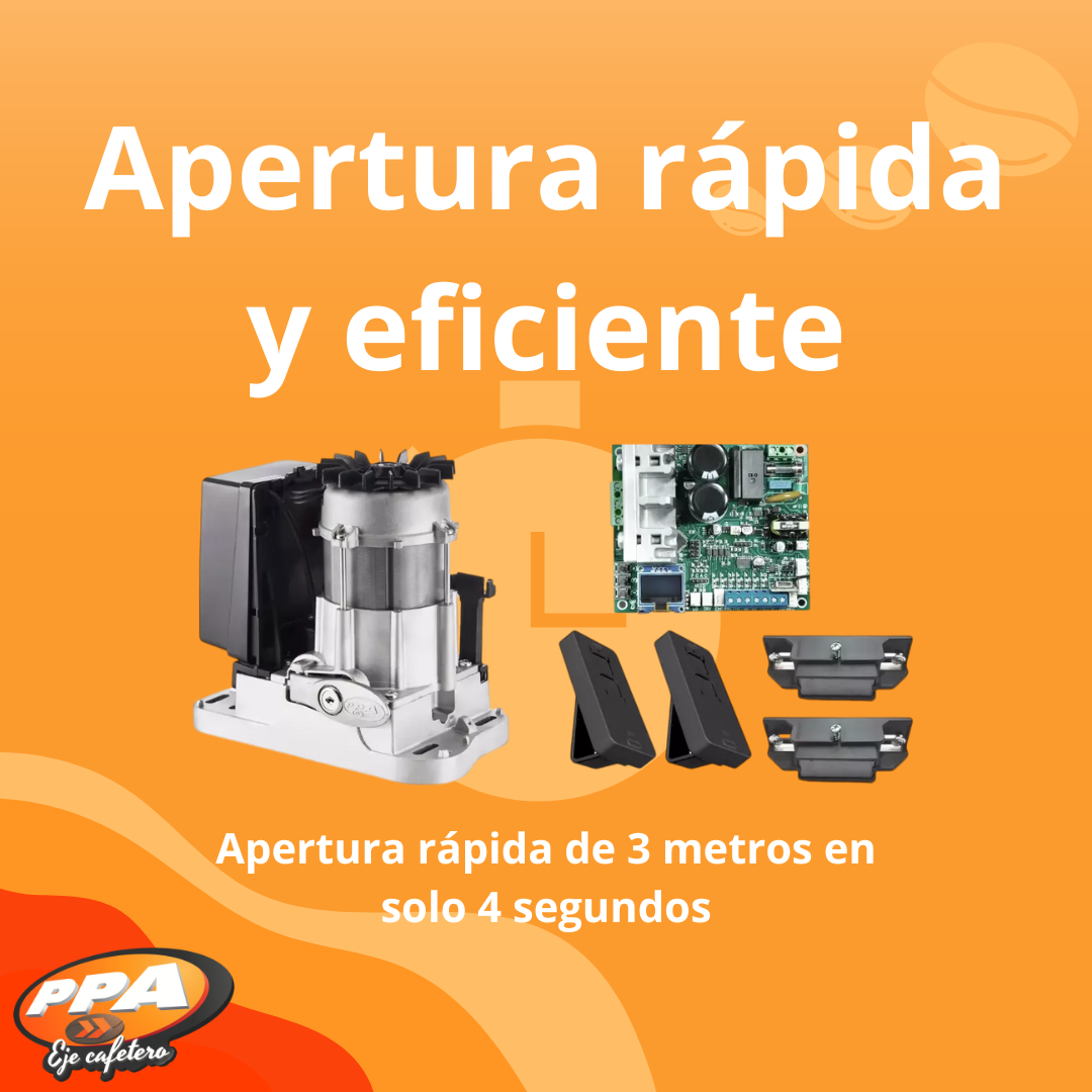 Motor Rápido Para Puerta Corrediza Dz Rio 600 Jetflex PPA Hasta 600 Kg