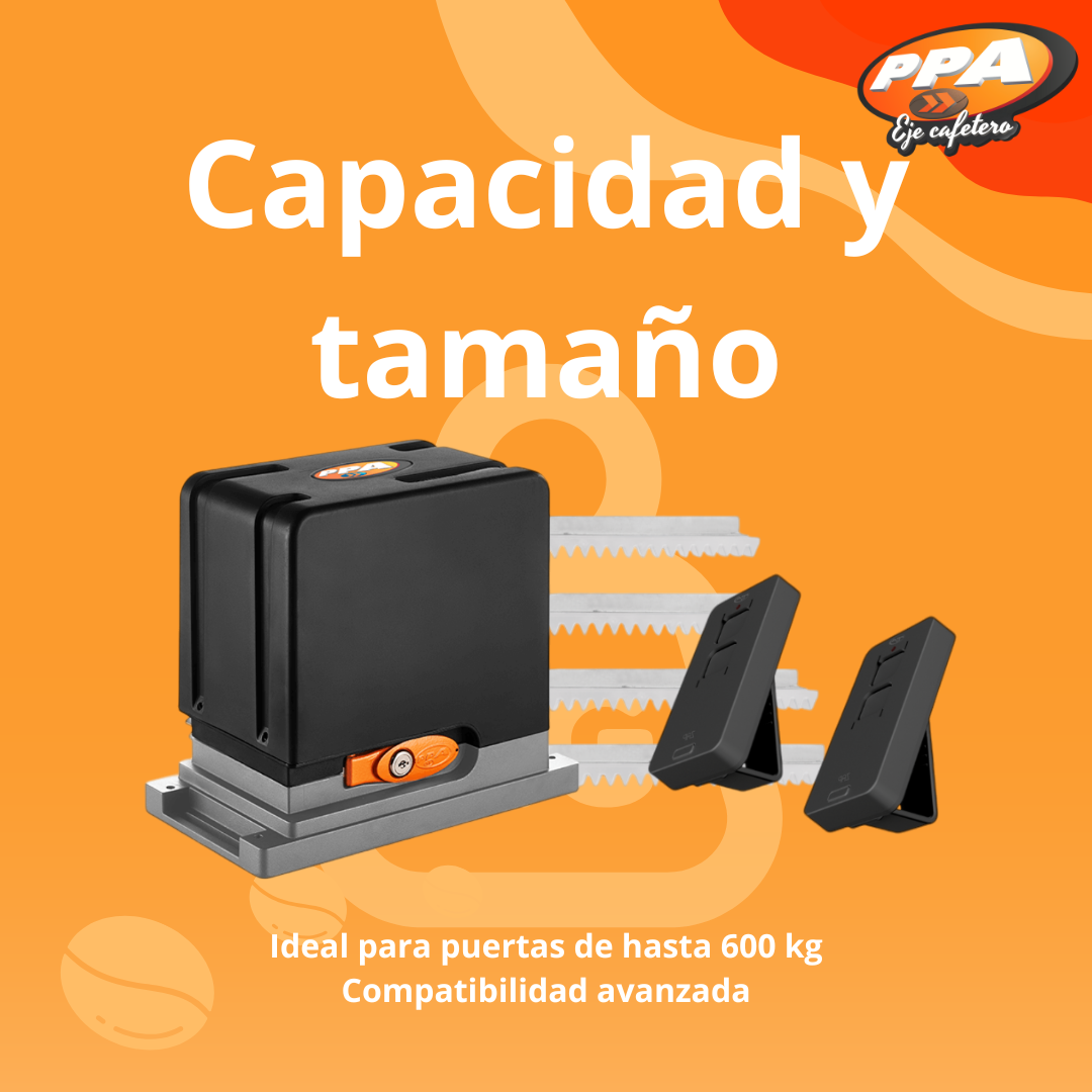 Motor Rápido Para Puerta Corrediza DZ Cube 600kg Legero PPA Residencial