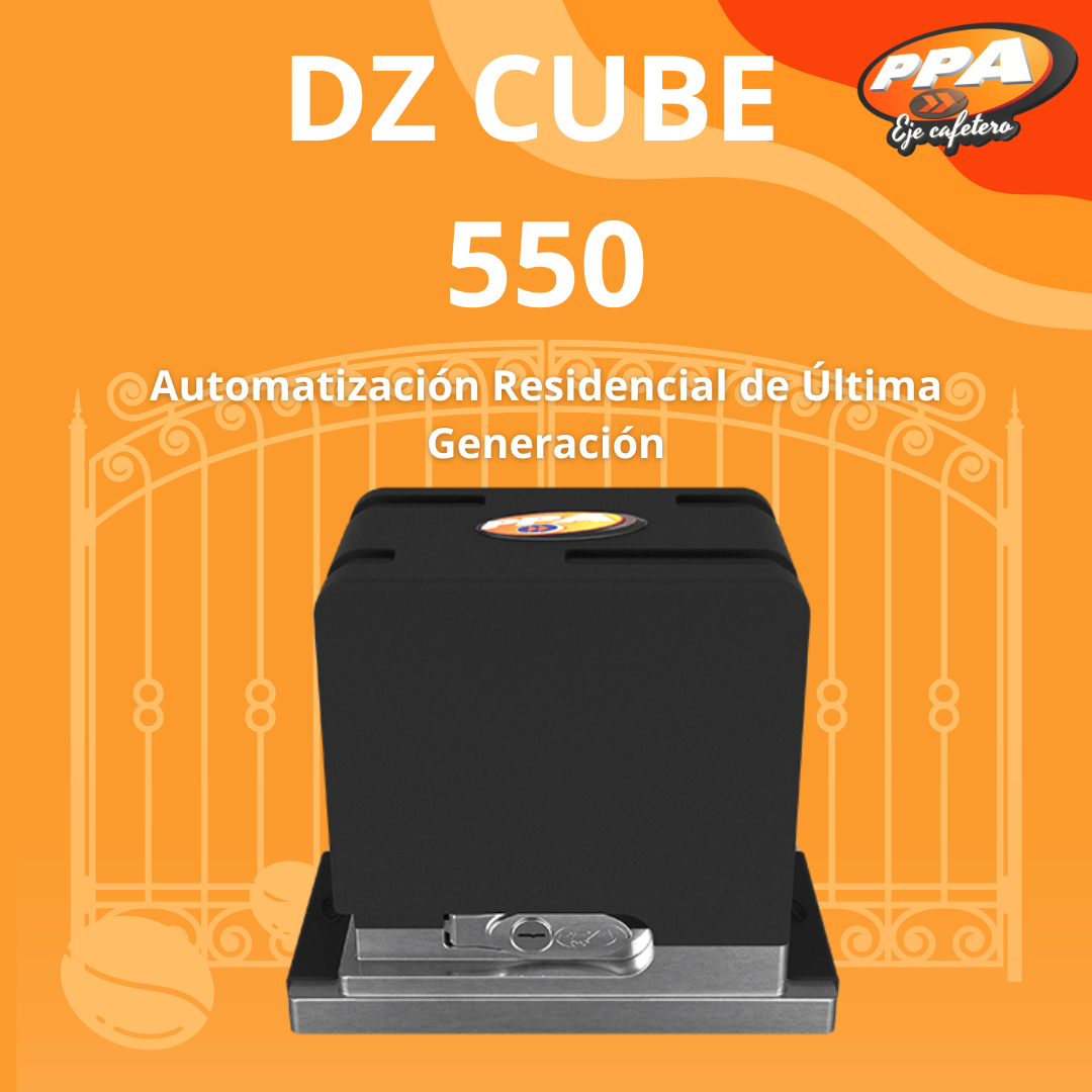 Motor Automático Para Puerta Corrediza DZ Cube 550kg PPA Residencial