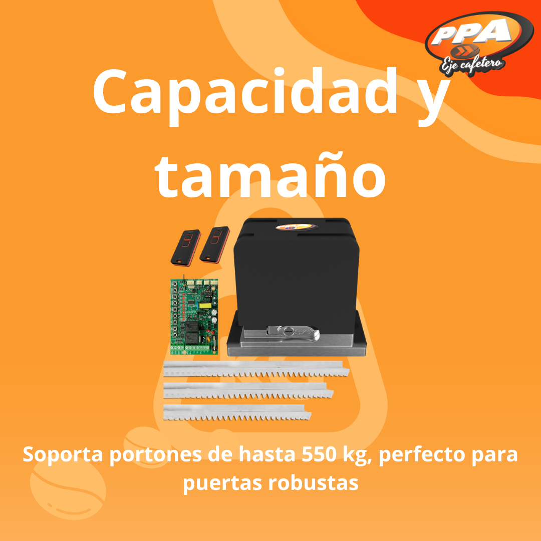 Motor Automático Para Puerta Corrediza DZ Cube 550kg PPA Residencial