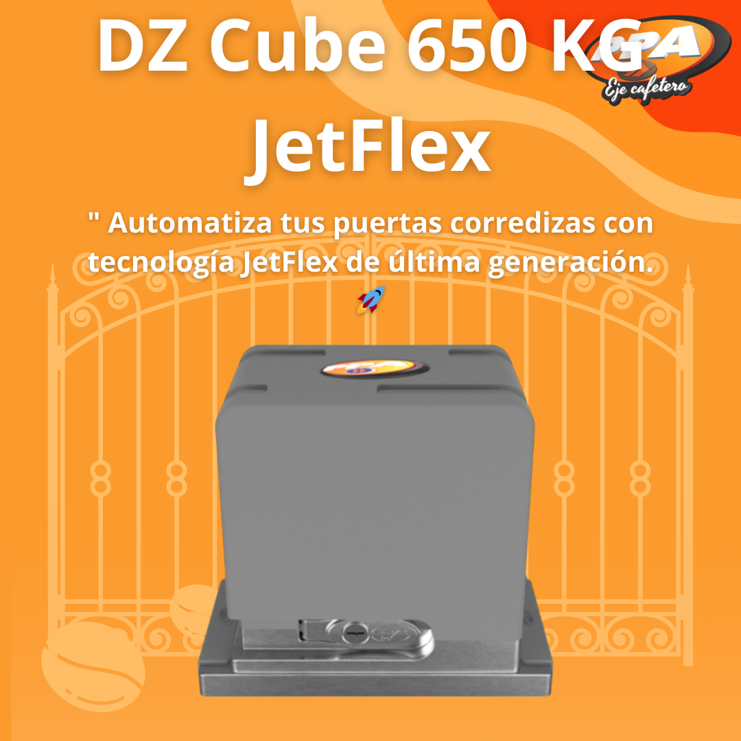 Motor Para Puerta Corrediza PPA DZ Cube 650kg JetFlex Residencial