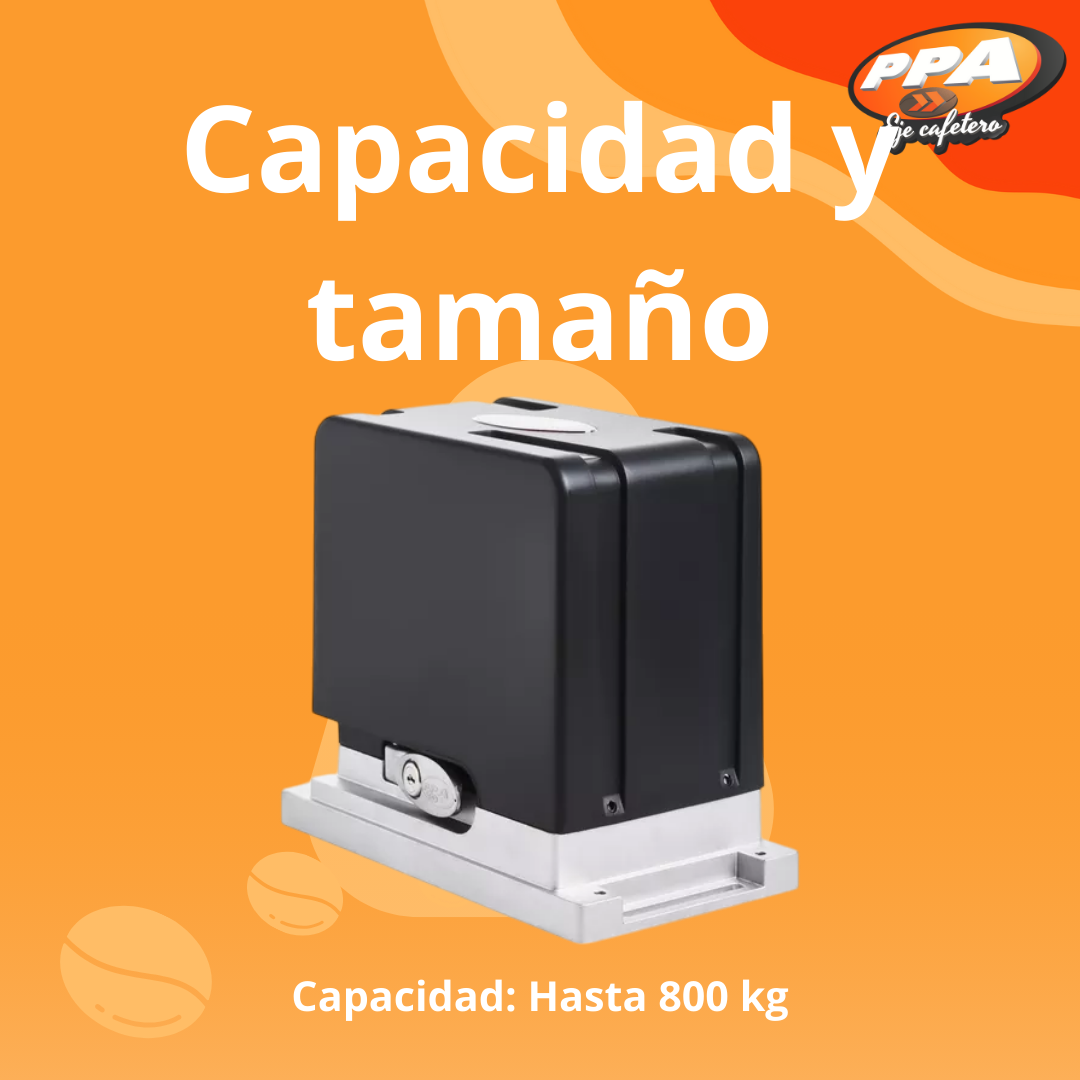 Motor Para Puerta Corrediza PPA DZ Cube 800kg Residencial Monofásico