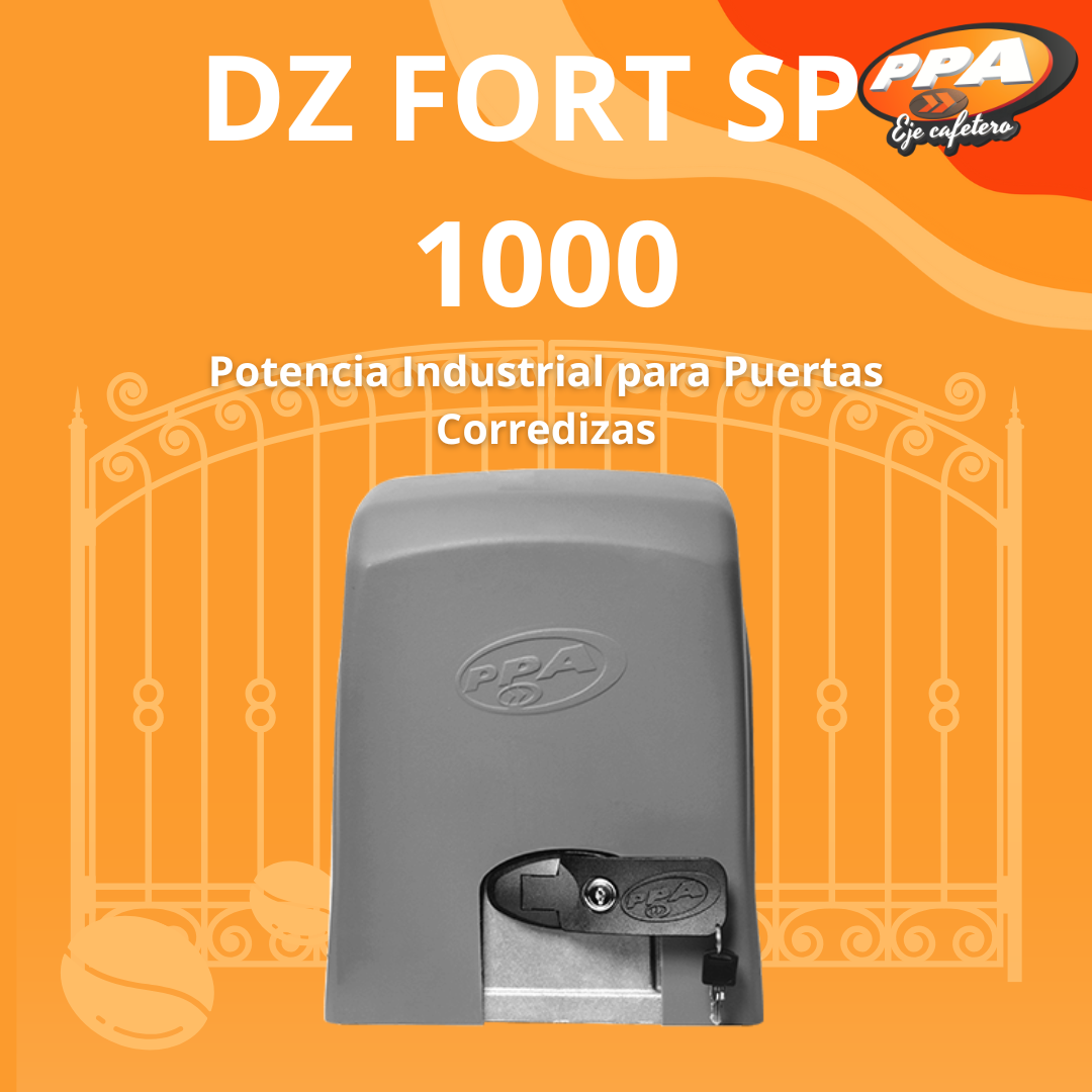 Motor Para Puerta Corrediza Industrial PPA DZ Fort SP 1000kg Análogo