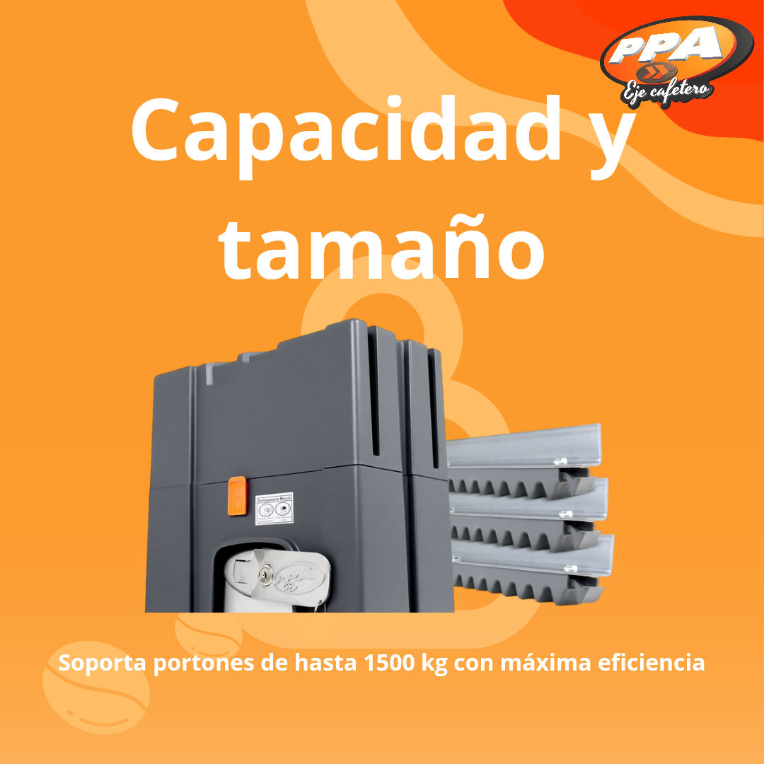 Motor Rápido Para Puerta Corrediza Industrial PPA DZ JetFlex 1500kg Bifásico