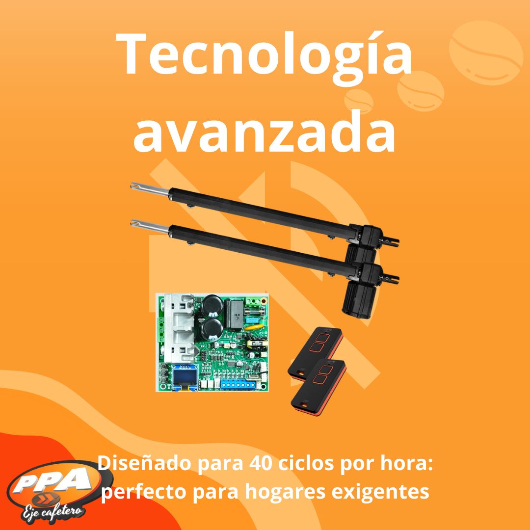 Motor PPA Pivo SK Super Análogo para Puerta Batiente 125kg Doble Hoja