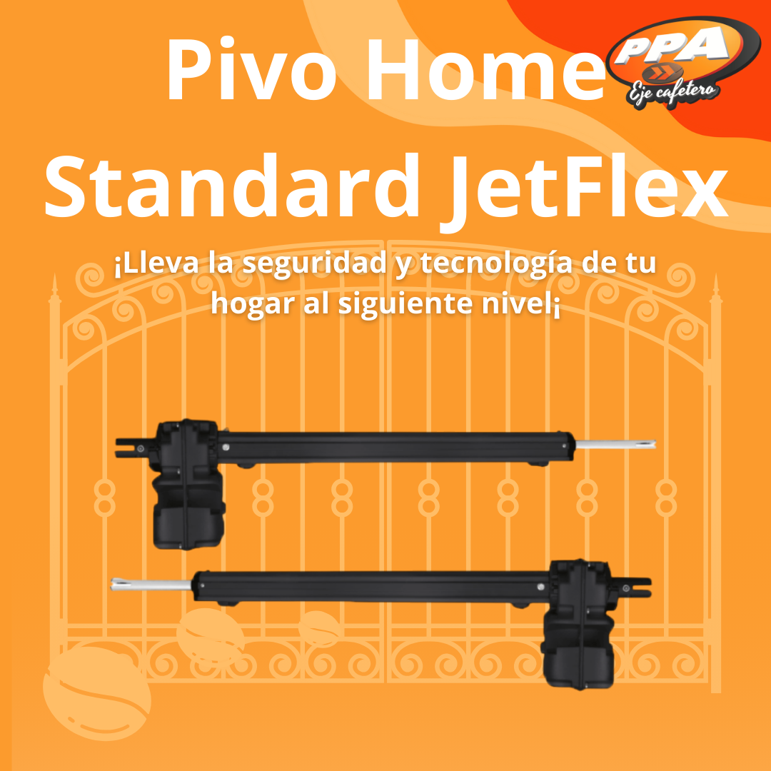 Motor PPA Pivo Home Standard JetFlex para Puerta Batiente Doble Hoja 125kg