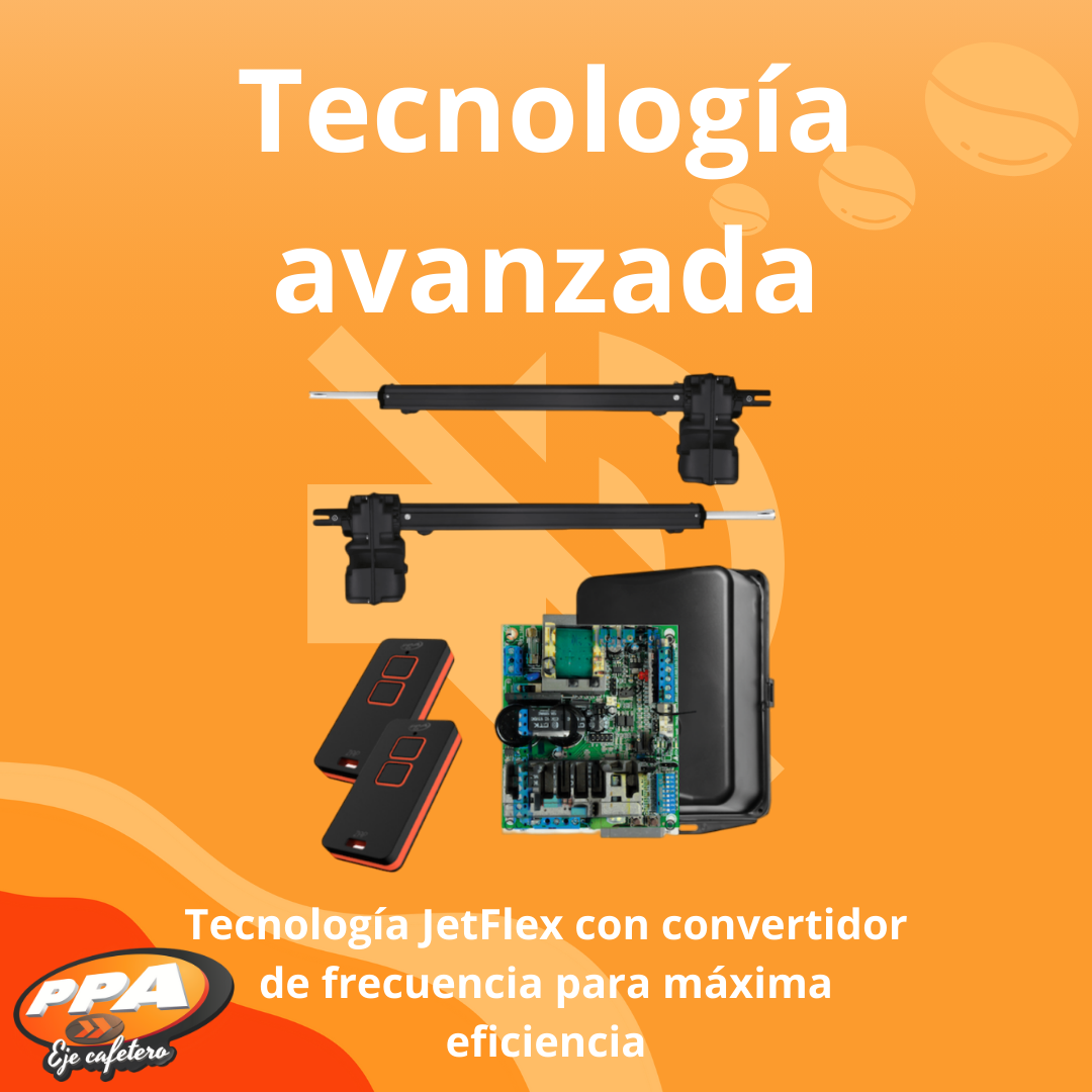 Motor PPA Pivo Home Standard JetFlex para Puerta Batiente Doble Hoja 125kg