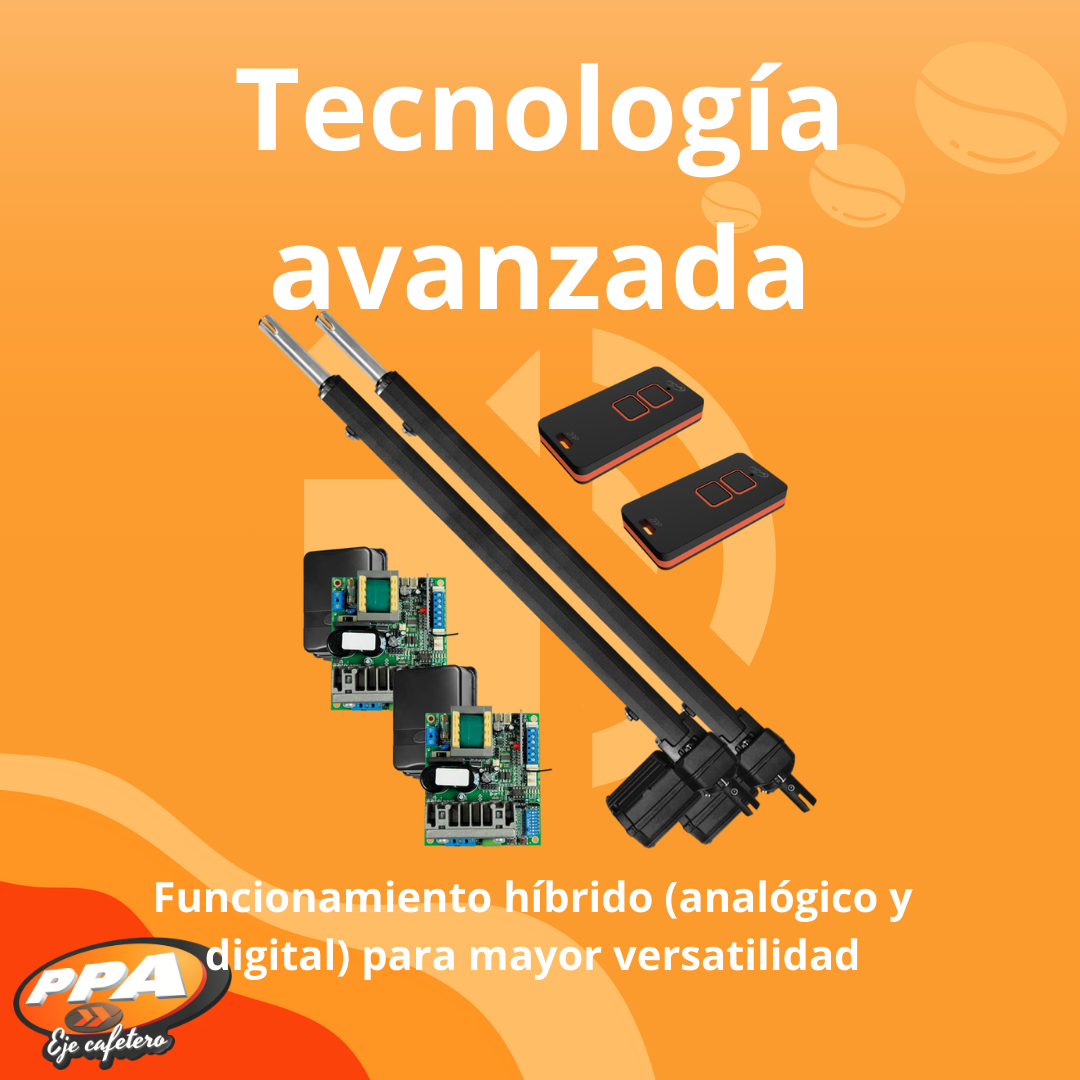 Motor PPA Pivo Condominium Super JetFlex para Puerta Batiente Doble Hoja 350kg