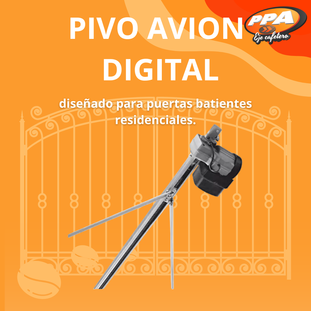 Motor PPA Pivo Avion Digital para Puerta batiente 2m 250kg