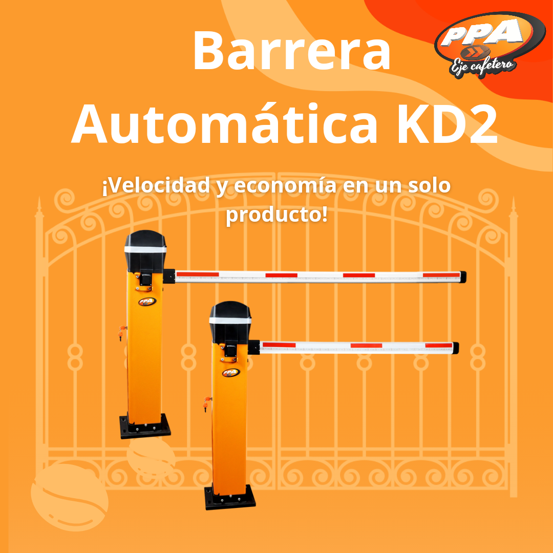 Barrera Vehicular KD2 Legero Digital 220V 1-3m Naranja