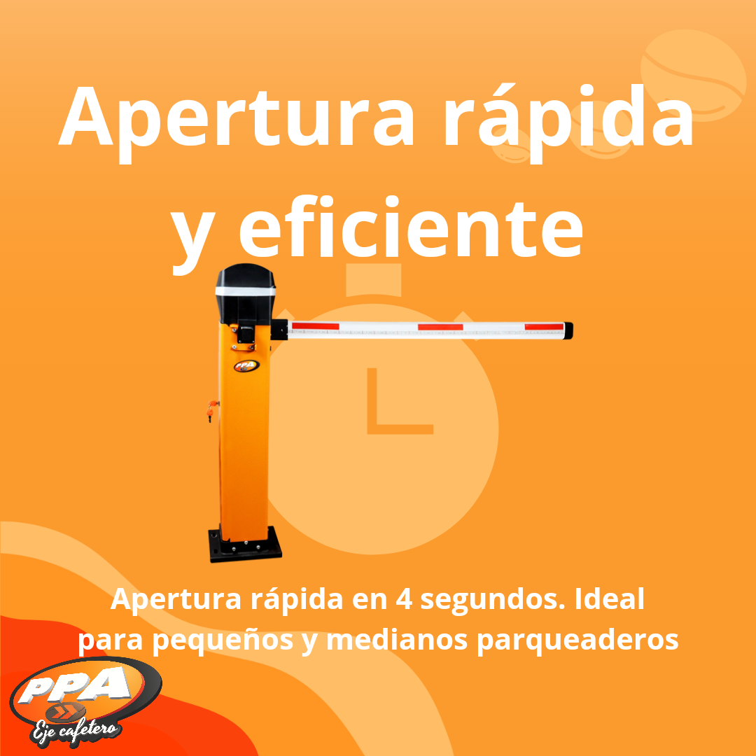 Barrera Vehicular KD2 Legero Digital 220V 1-3m Naranja