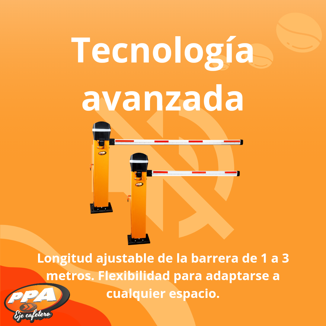 Barrera Vehicular KD2 Legero Digital 220V 1-3m Naranja